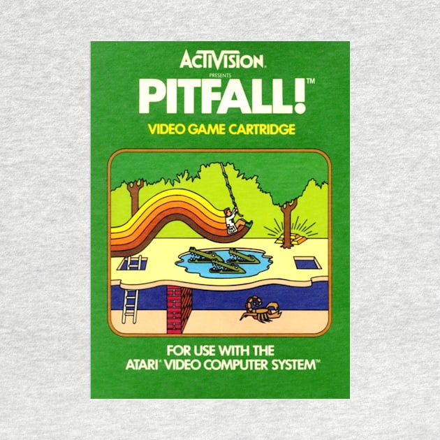 Classic 8-Bit Video Game Box Art - Pitfall! by Starbase79